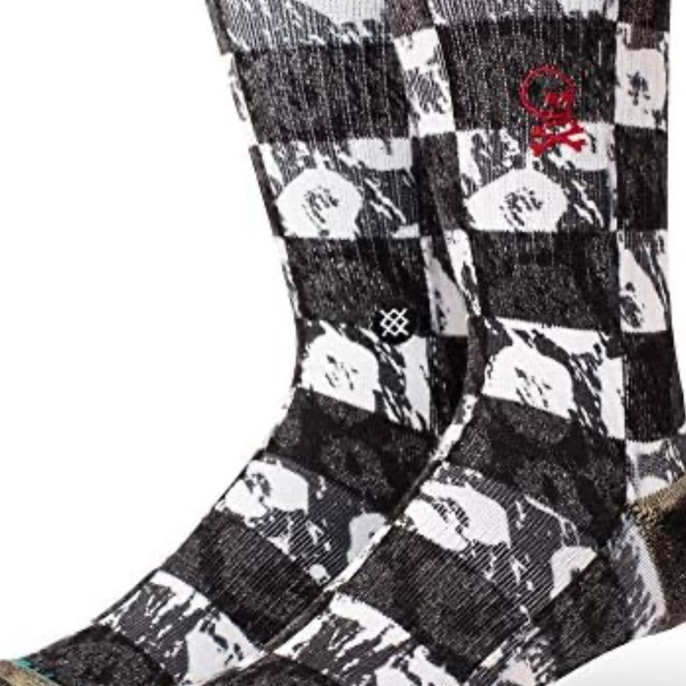Stance Men’s Crew Socks “Filthy Animal” Boo/Gray/White